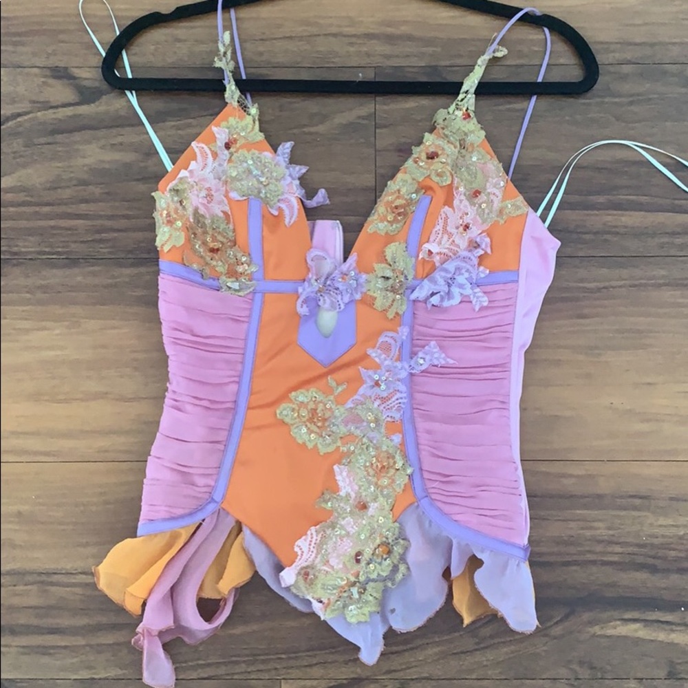 Mandalay purple and orange shirt